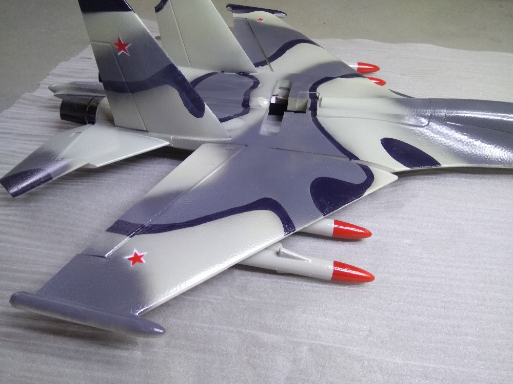 Avión RC SU-27 SU27 Blanco de  - Rc Hobby Kit reseña y precio