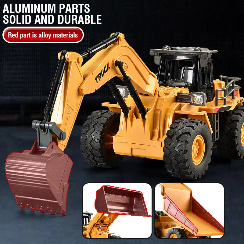 Excavadora teledirigida de ale - Rc Excavator Hydraulic reseña y precio