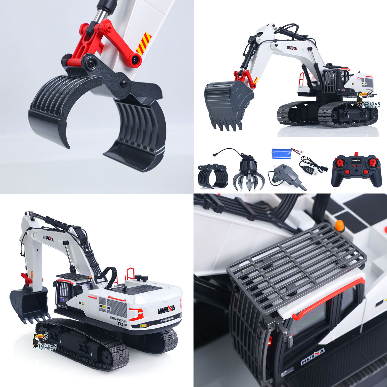 Excavadora RC 1/14 HUINA camió - Rc Excavator Hydraulic reseña y precio