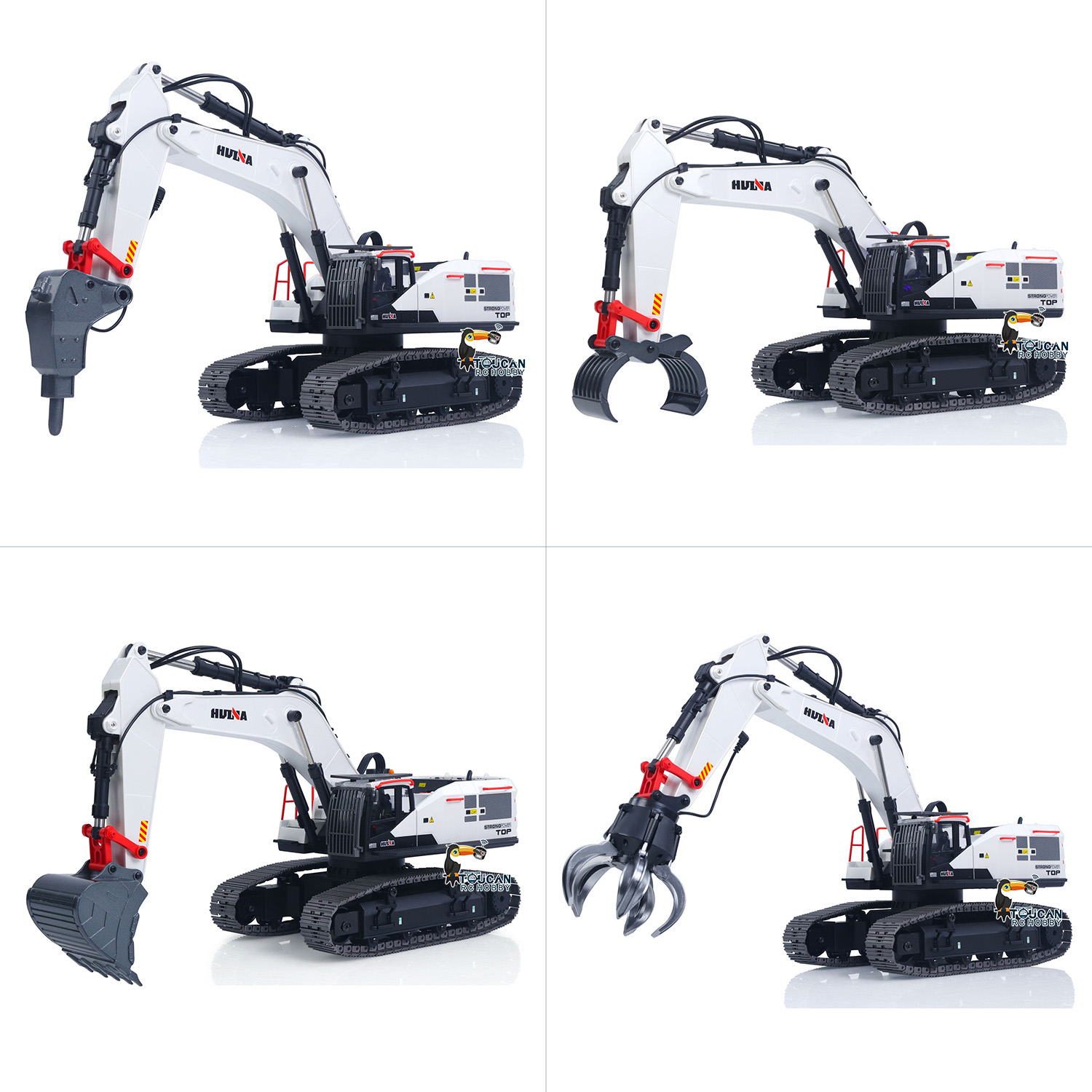 Excavadora RC 1/14 HUINA camió - Rc Excavator Hydraulic reseña y precio
