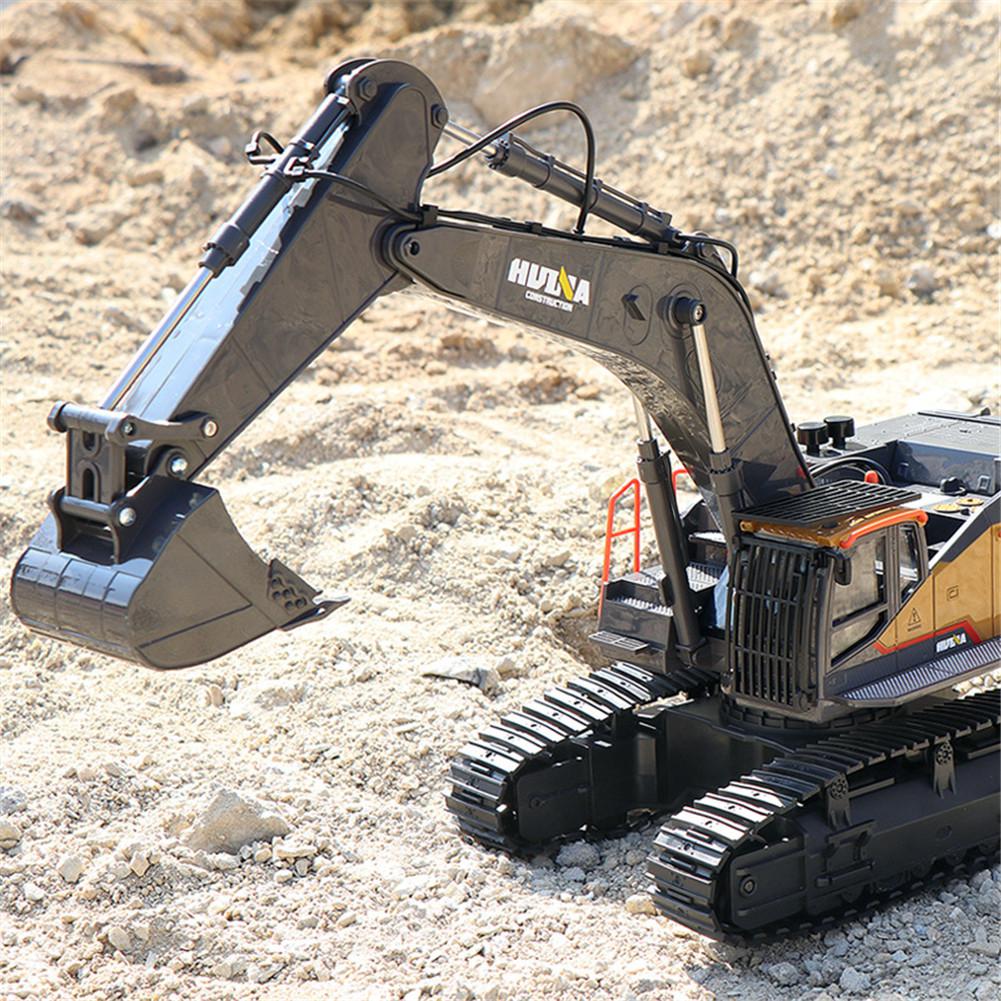 HUINA-excavadora de aleación d - Rc Excavator Hydraulic reseña y precio