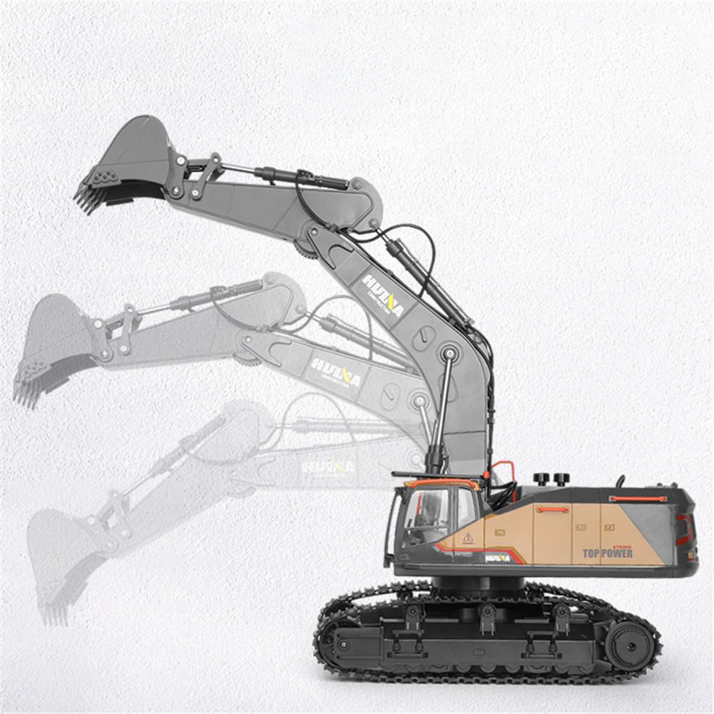 HUINA-excavadora de aleación d - Rc Excavator Hydraulic reseña y precio