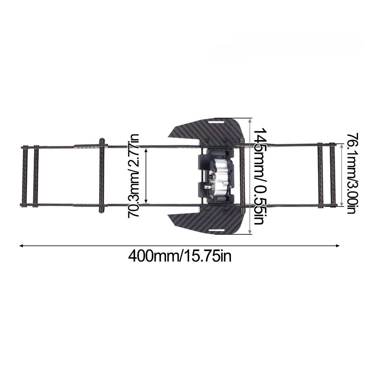 Kit de chasis LCG para 1/10 RC - Rc Hobby Kit reseña y precio