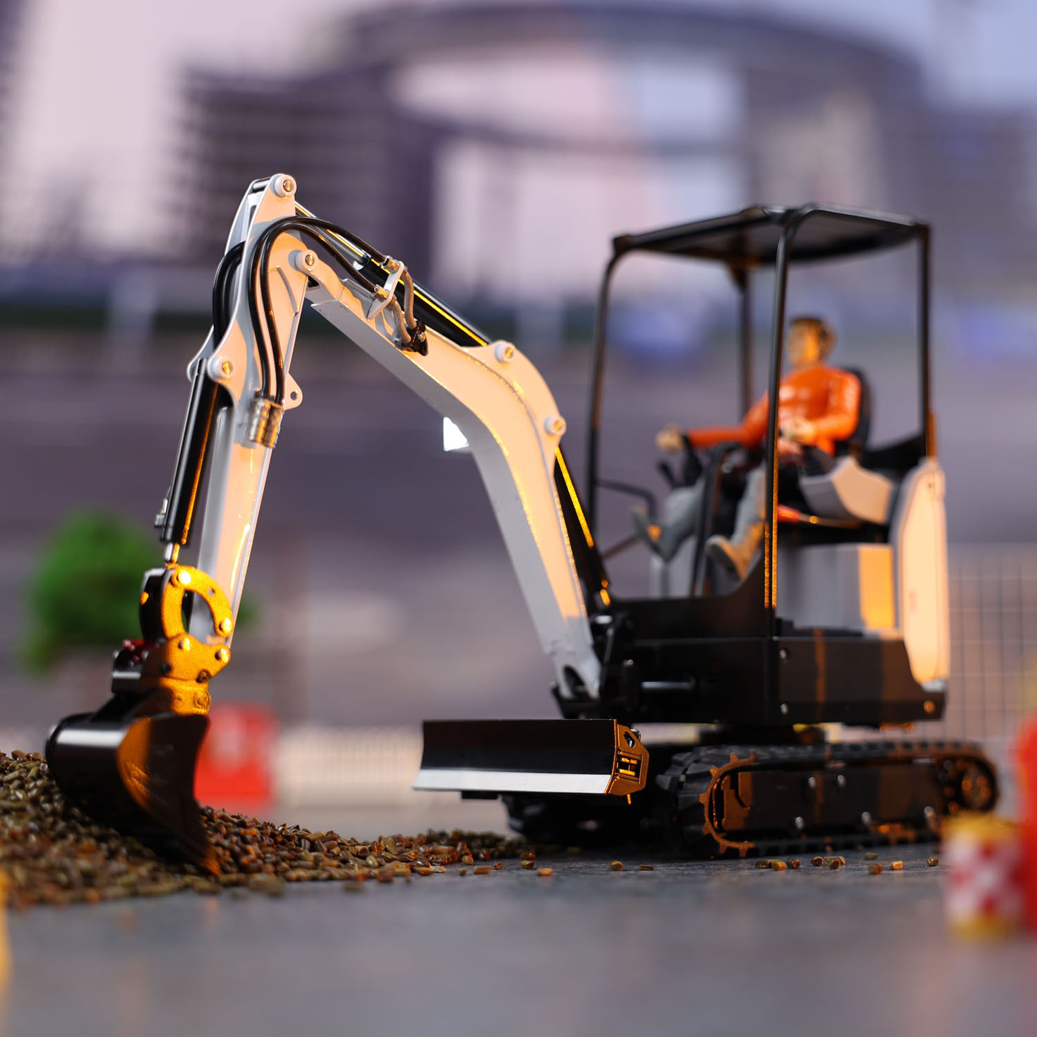 Mini Excavadora RC RTR JX E20, - Rc Excavator Hydraulic reseña y precio